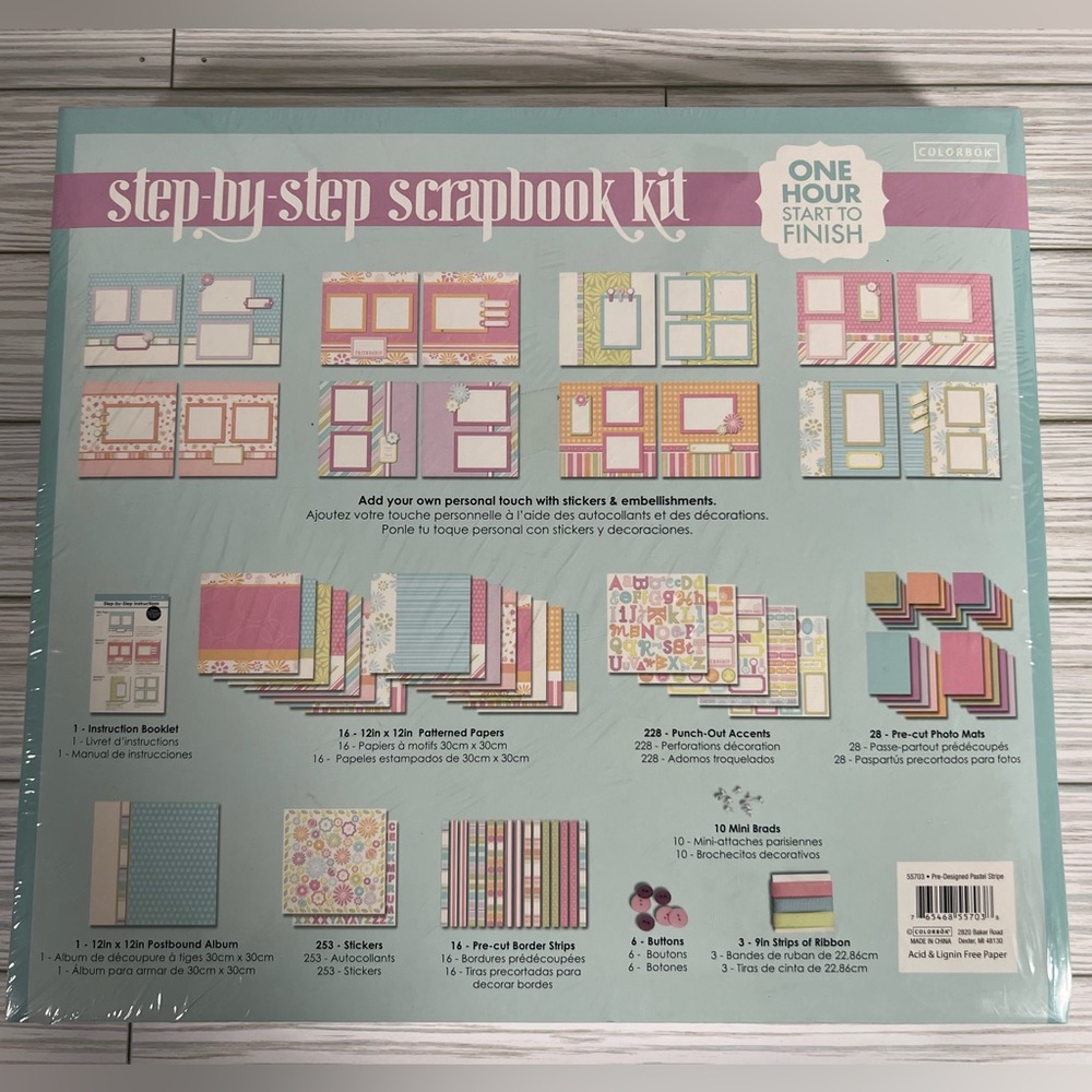NIP Colorbök Step-by-step Scrapbook Kit - Picture 2 of 2